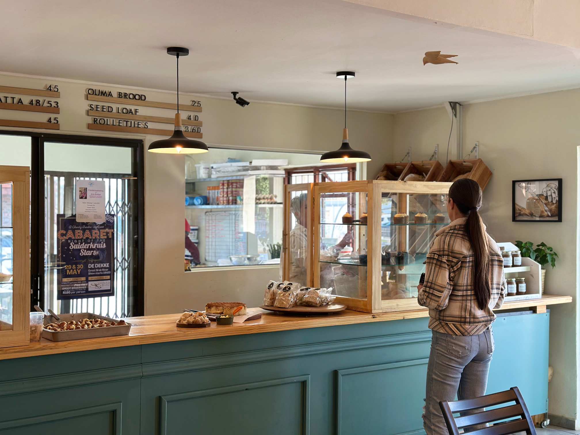 The front counter of Daily Bread Bakery